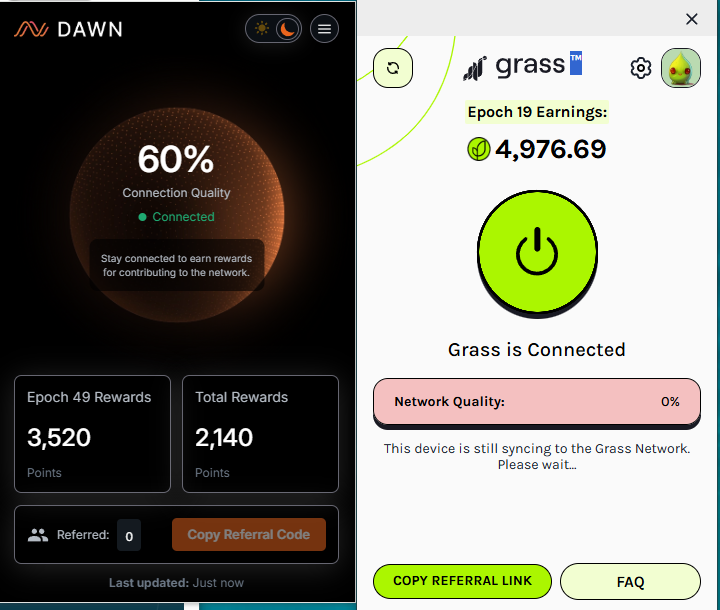 DePIN, Grass, DAWN, web3 mining, crypto earnings