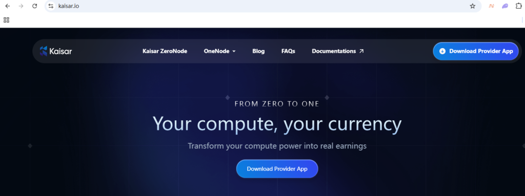 Kaisar Network Consumer GPU Computing Project Review